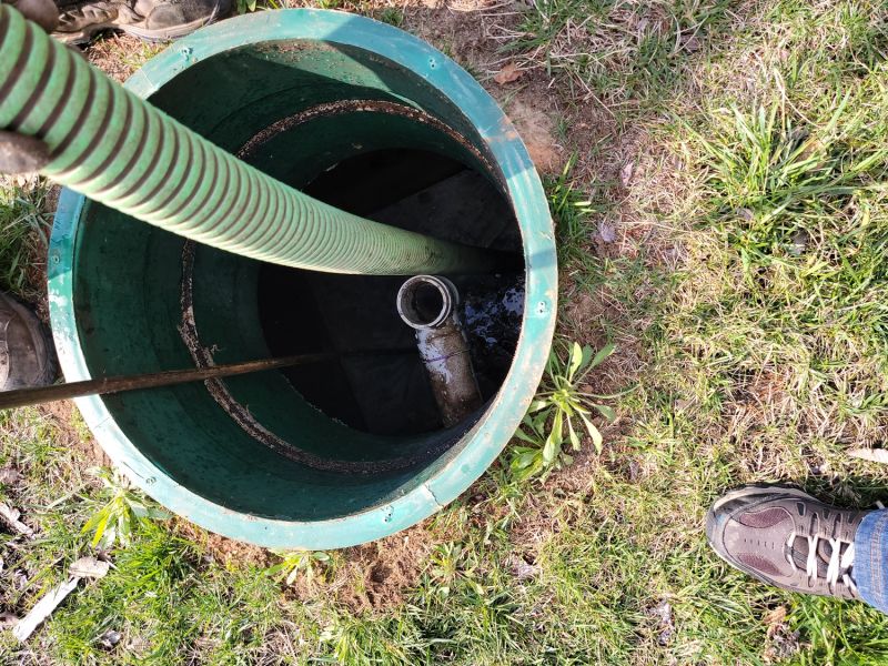 Inspecting a Septic Tank